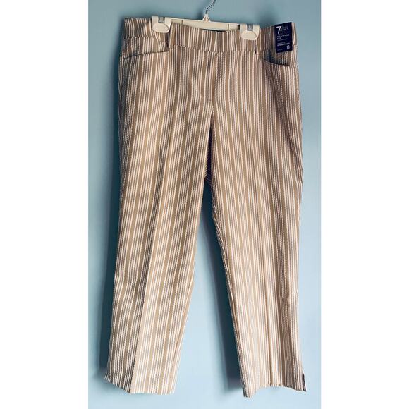 New York & Company Signature Fit Straight Leg Crop Pants Size 8 - Picture 2 of 7